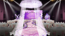 紫色婚礼仪式区