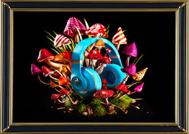 酒店娱乐场所抽象艺术油画背景墙