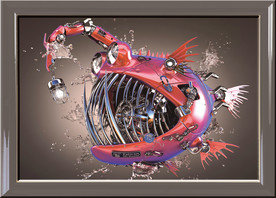 酒店娱乐场所抽象艺术油画背景墙