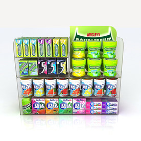 绿箭益达口香糖陈列架效果图