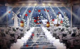 冰雪主题婚礼仪式区