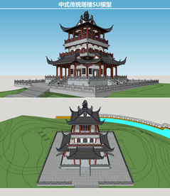 中式传统塔楼