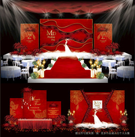 红色系婚礼