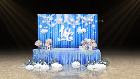 星空系婚礼签到区