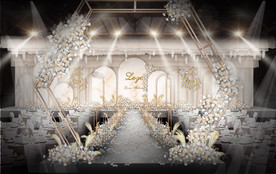 香槟色婚礼仪式区