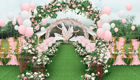 户外森系婚礼仪式区