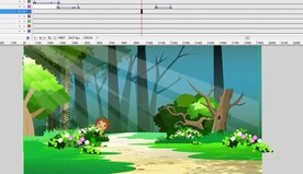 舞台表演森林树林场景5分钟