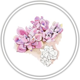 花装饰艺术画作花朵矢量国画水彩