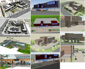 社区建筑SU模型