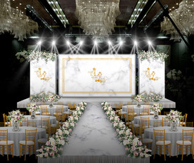 白金色婚礼仪式区