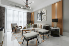 现代  客厅  沙发  挂画