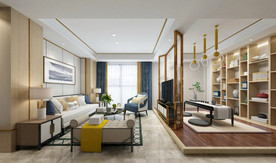 新中式客厅  茶室  书房