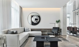 现代客厅  沙发组合  茶几