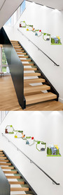 卡通幼儿园楼梯文化墙