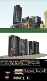 住宅草图SU模型含CAD图