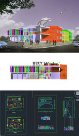 幼儿园草图大师SU模型含CAD