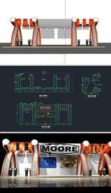 产品展厅草图SU模型含CAD图