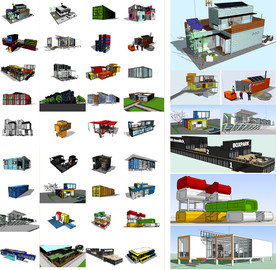 集装箱建筑模型
