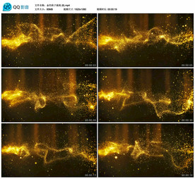 金色粒子颁奖典礼 舞台视频素材