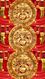 2019春节舞台led背景视频