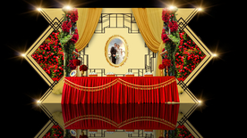 收礼台效果图 婚礼收礼台