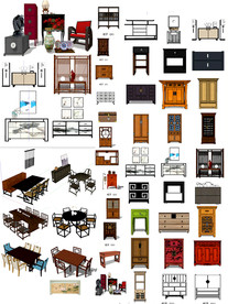 古典家具SU模型