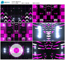 炫酷动感热舞 舞台大屏背景视频