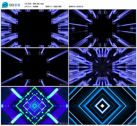 炫酷动感热舞 舞台大屏背景视频