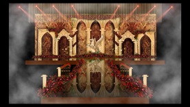 红金色欧式婚礼效果图设计