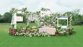 户外森系甜品区