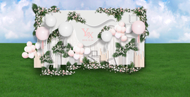 户外婚礼迎宾区