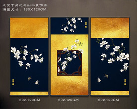 背景墙装饰画 玄关花鸟图