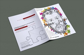 创意拼图人物封面