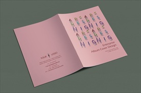 创意简约粉色英文封面