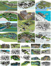 度假村建筑设计模型