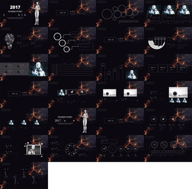 炫酷时尚工作总结汇报PPT模板