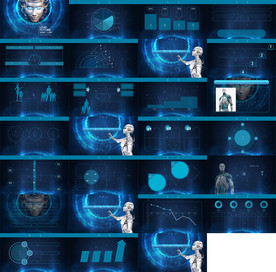 炫酷时尚工作总结汇报PPT模板