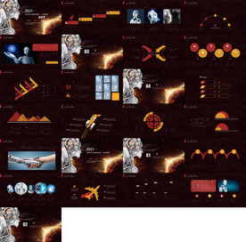 炫酷时尚工作总结汇报PPT模板
