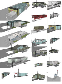 地铁出入口模型