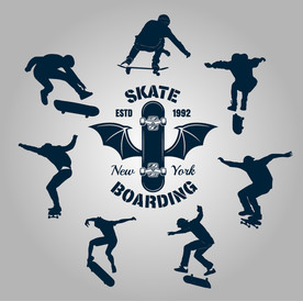 矢量滑板运动文化