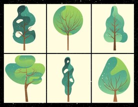 矢量艺术树形设计