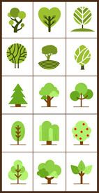 矢量卡通树形设计