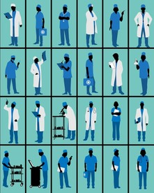 矢量医护角色系列