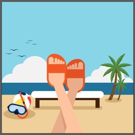 矢量休闲度假系列