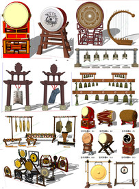 古代乐器模型