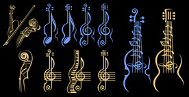矢量乐器创意设计