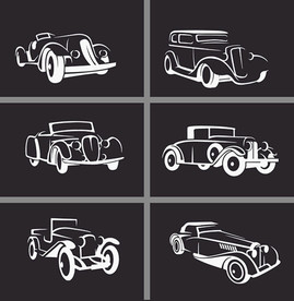 矢量古董汽车
