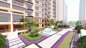 小区局部景观绿化效果图JPG