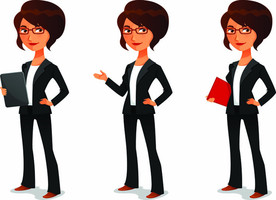 商务人士卡通插画