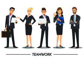 职场人物矢量插画